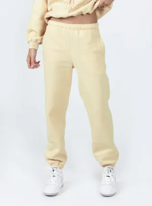 Pheonix Track Pants Cream Minimal Cut Warm design