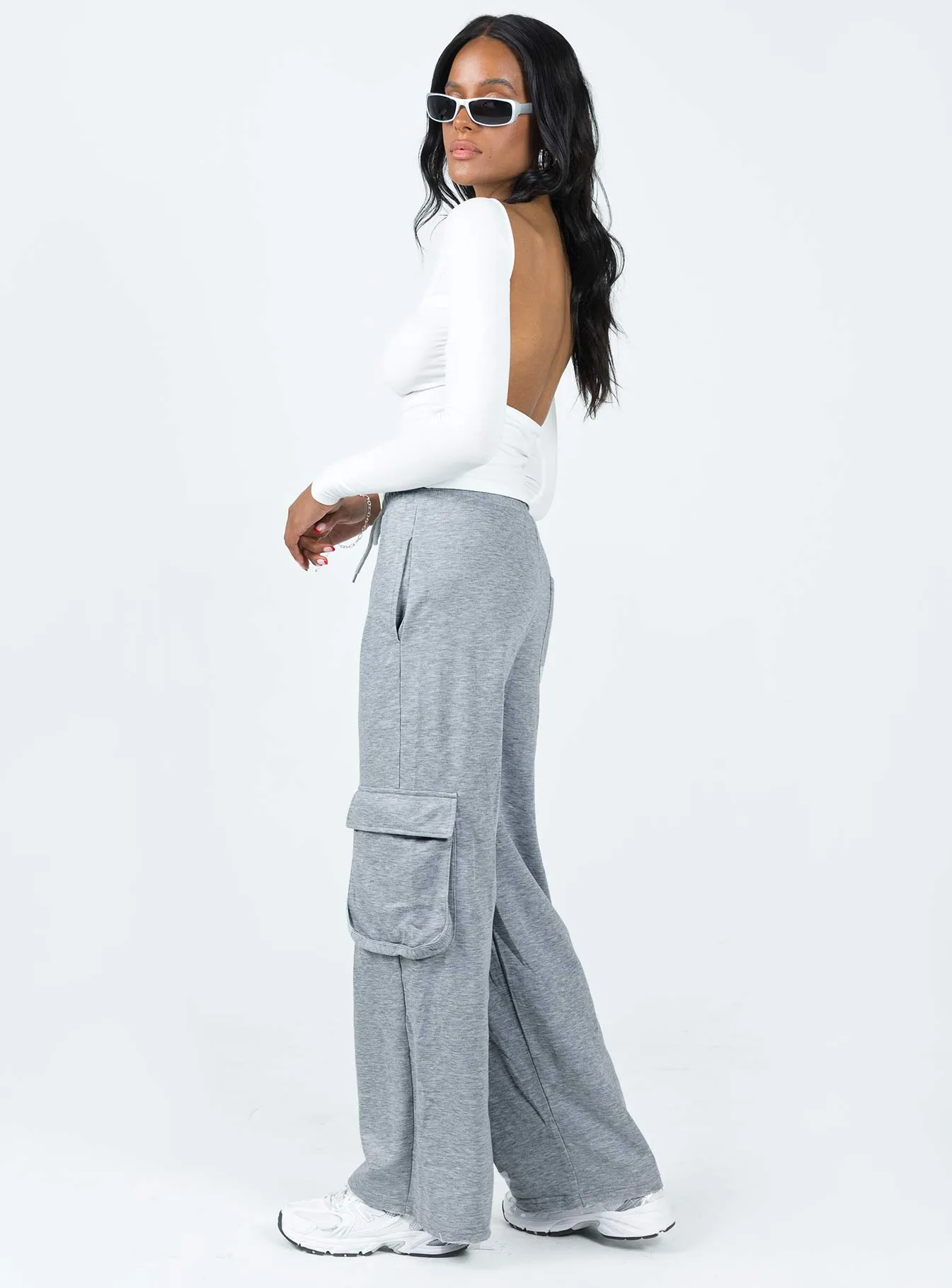 Modern Waist Sunday Morning Cargo Pants Grey