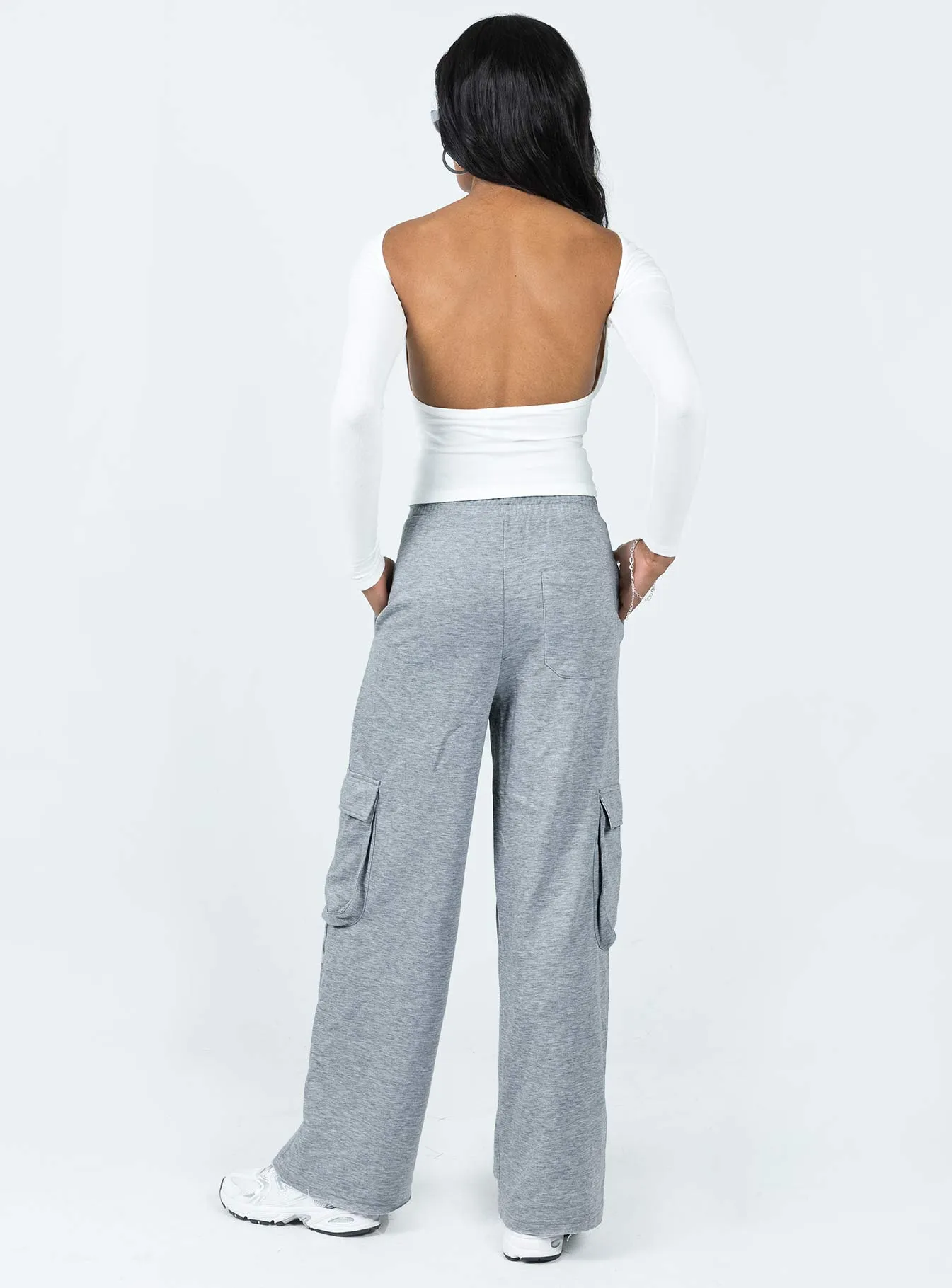 Chilly Day Layers Sunday Morning Cargo Pants Grey