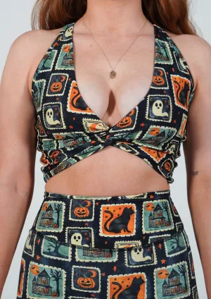 Sabrina Crossover Sports Bra Non slip grip Yogis