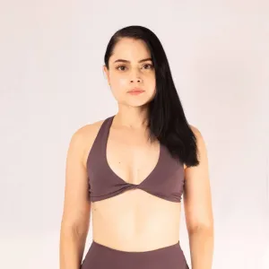 professional athletes Seamless Shape Top deportivo con cruce frontal