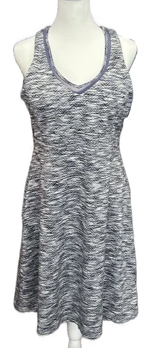 MPG Women's Athletic Sleeveless Patterned Racerback Dress Size L Lawn Soft Morning Glow