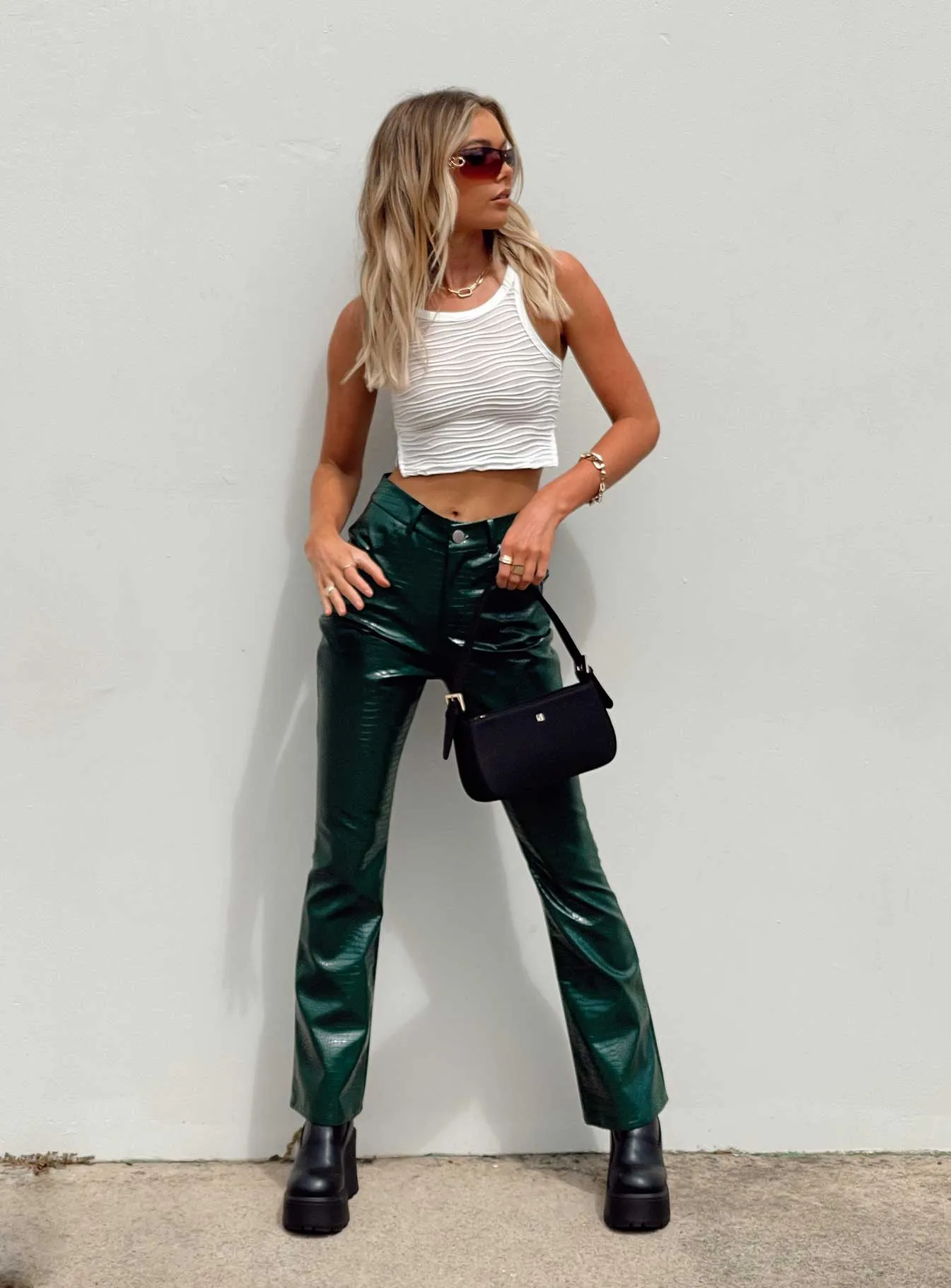 Minimalist Fit Soft Structure Harmonious Pants Green