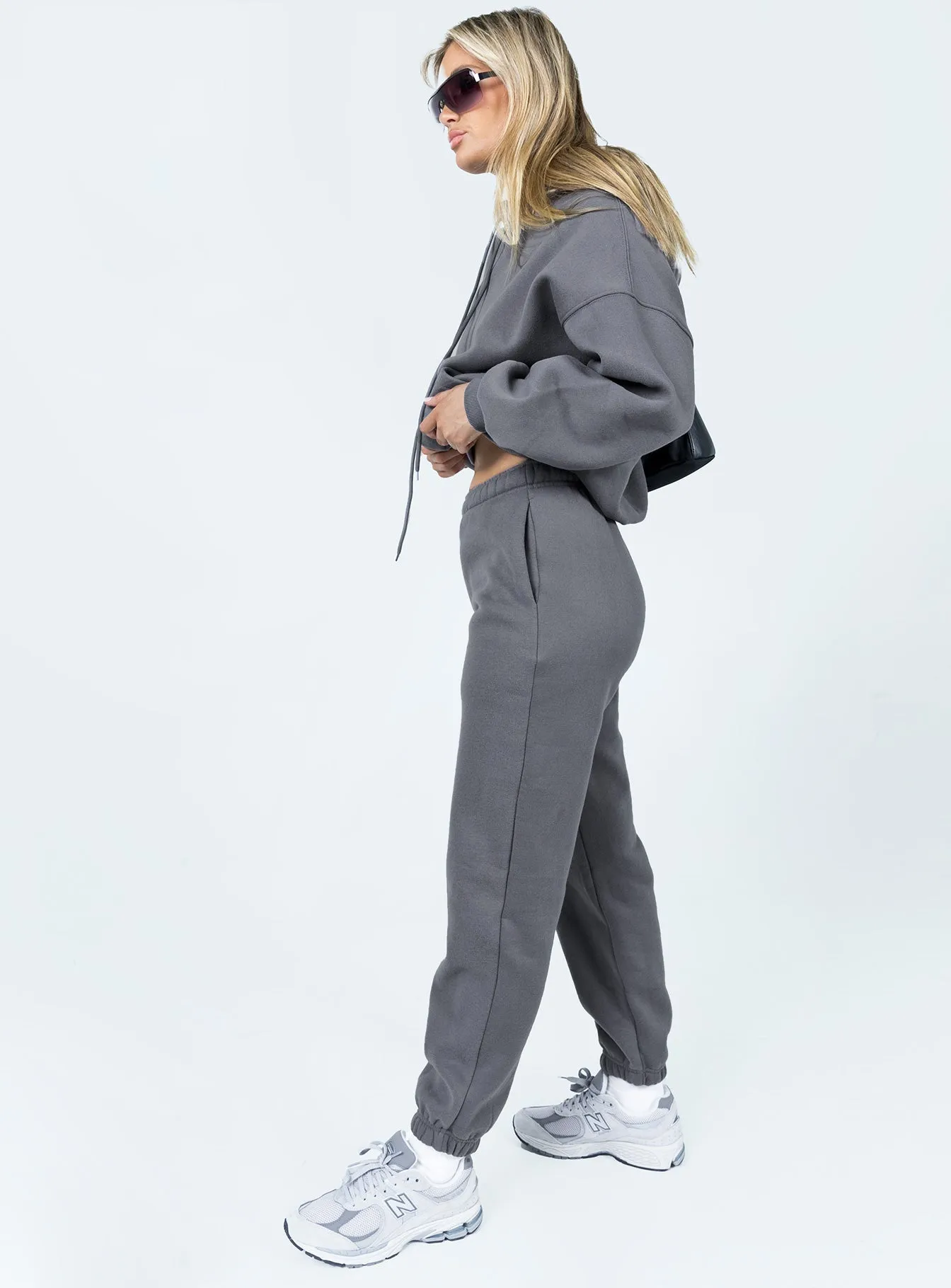 Tight Fit Breathable Motion Pheonix Track Pants Charcoal