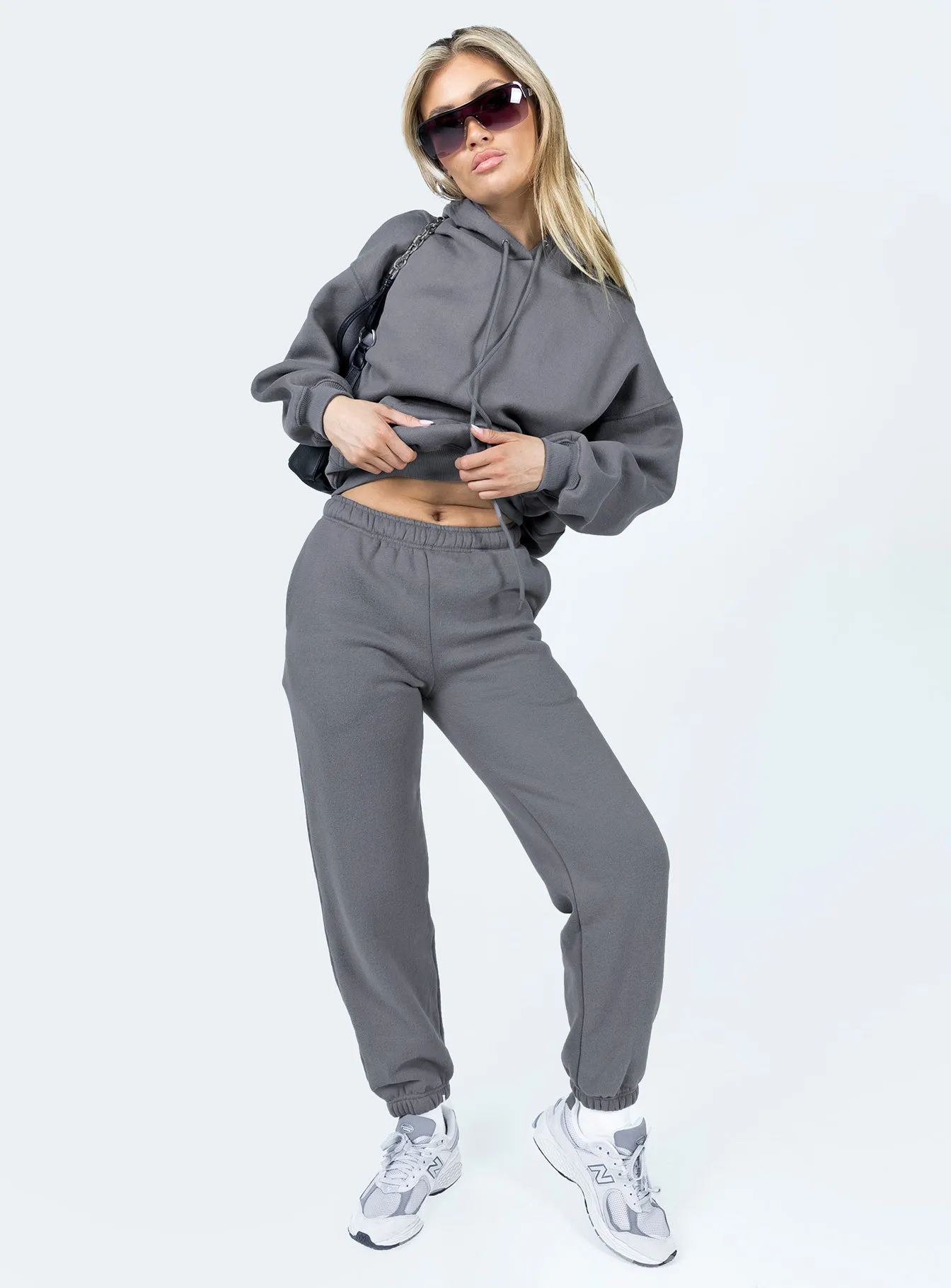 Pheonix Track Pants Charcoal Breathable Wear Fit Trendy Appeal