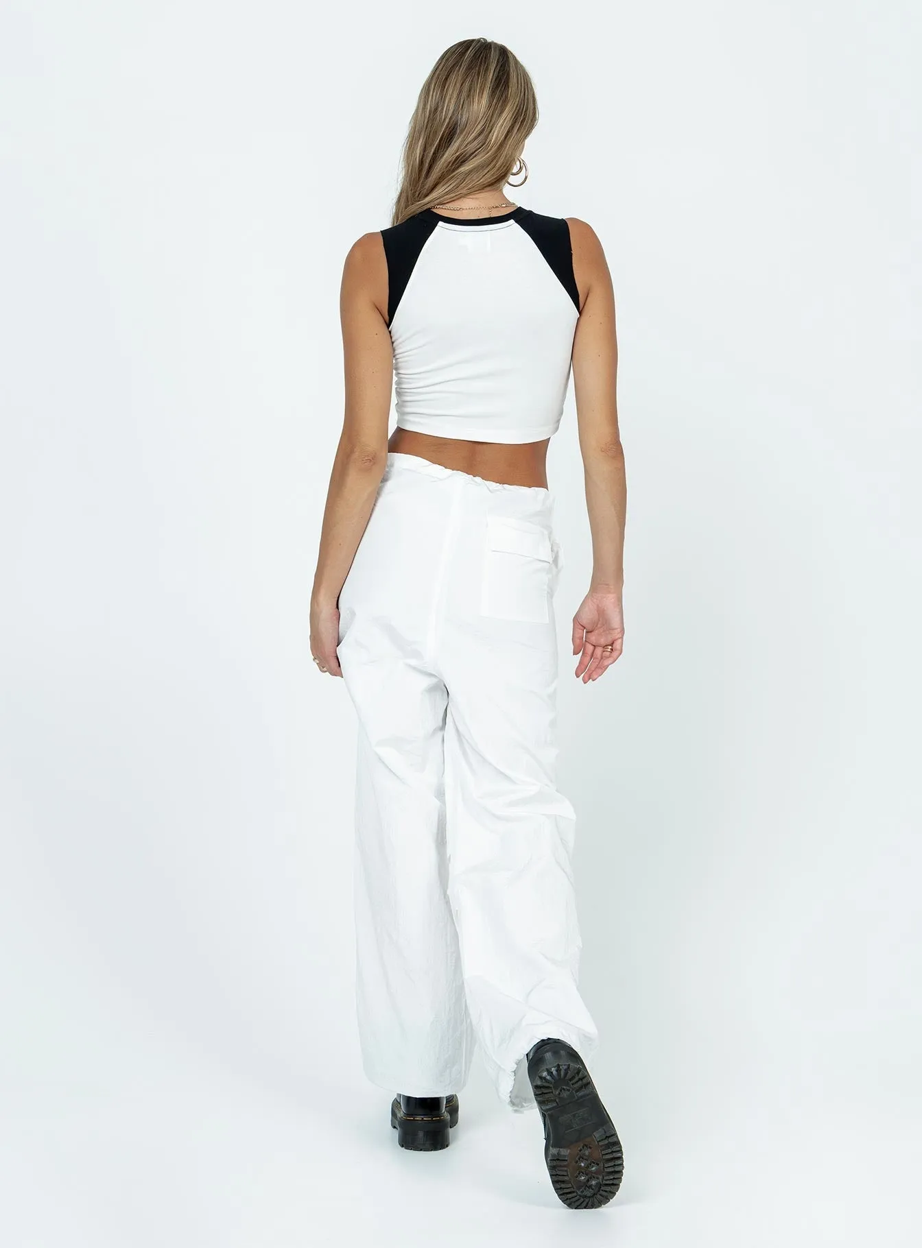 Austin Parachute Pants White Training Wear