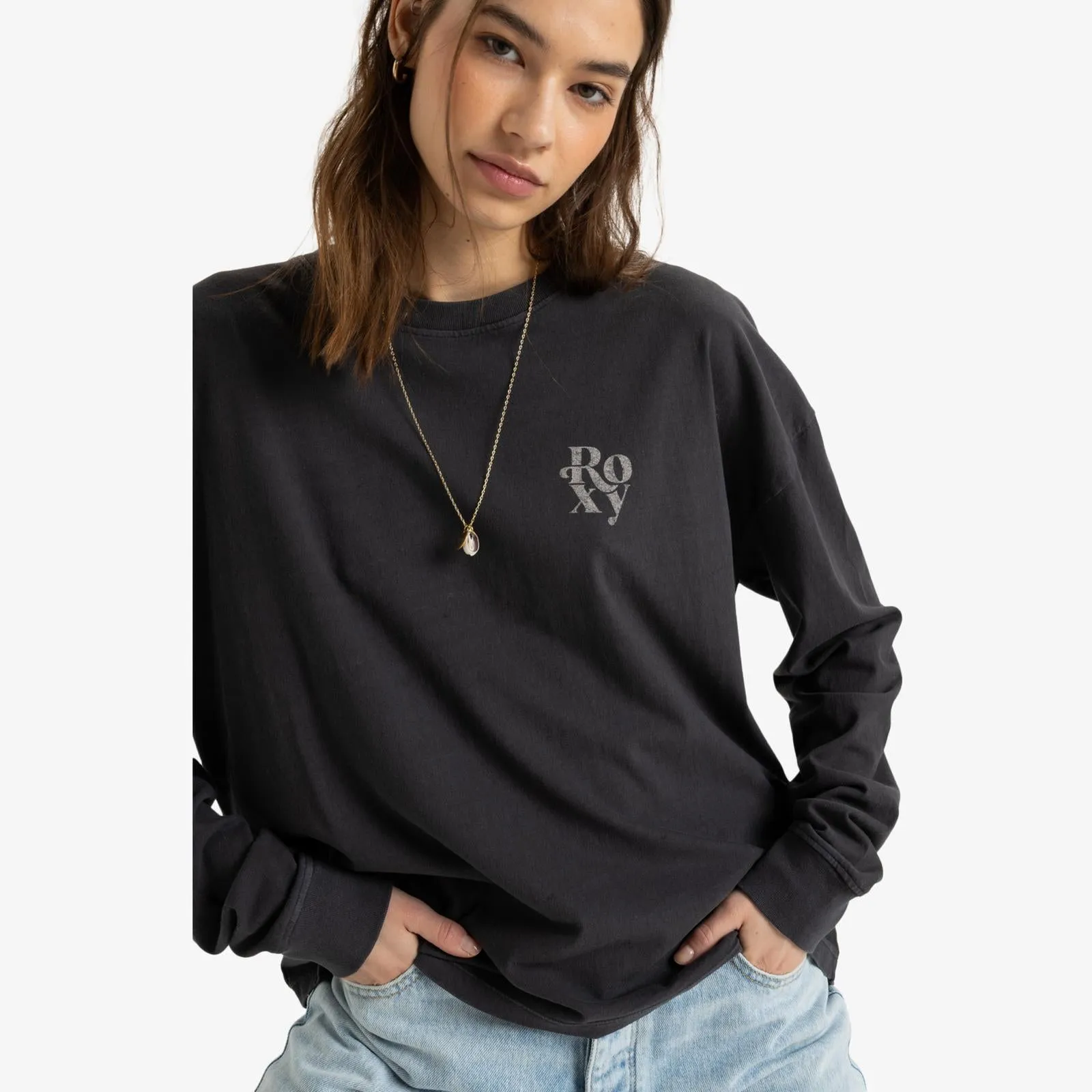 Layered Style Durable Colorfast Finish Roxy Womens Love Sunset Surf Long Sleeve T-Shirt