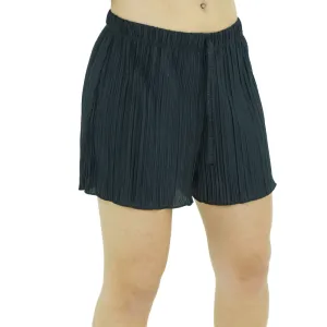 Cool Design Workout Ready Design Women's Ribbed Casual Short,Black
