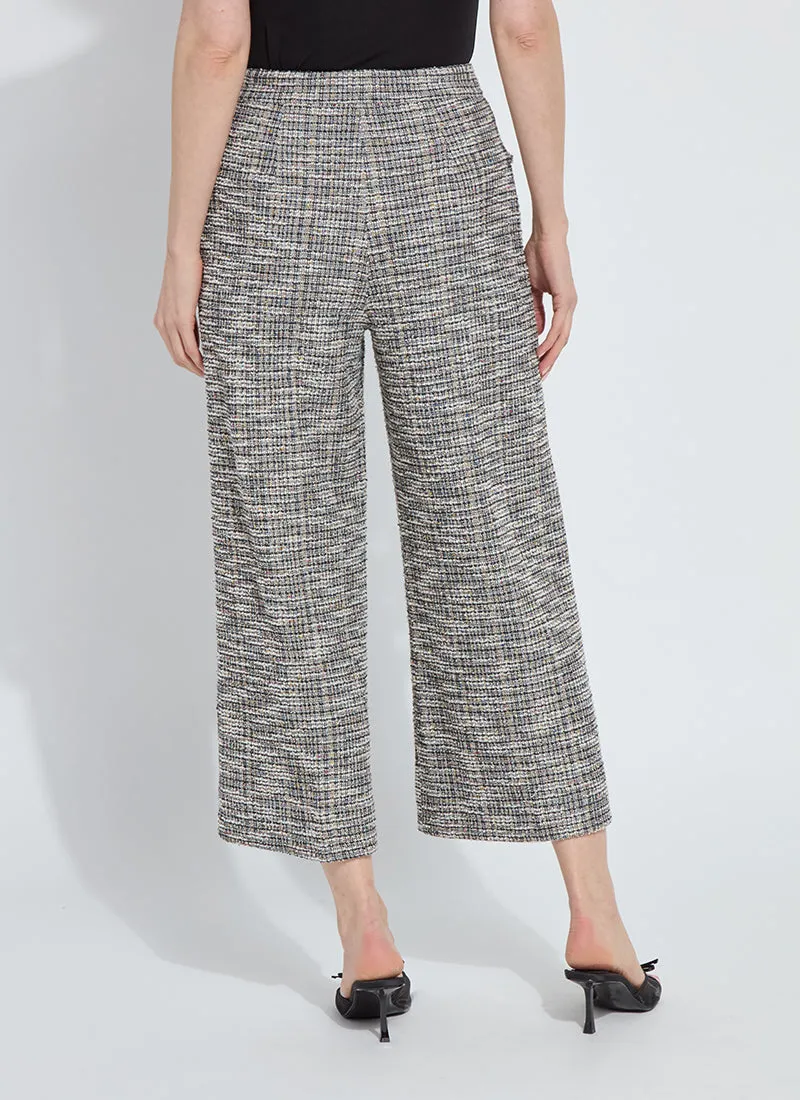 SmoothGripFastenings LYSSE CHARLOTTE ANKLE TWEED PALAZZO PANTS - MULTI