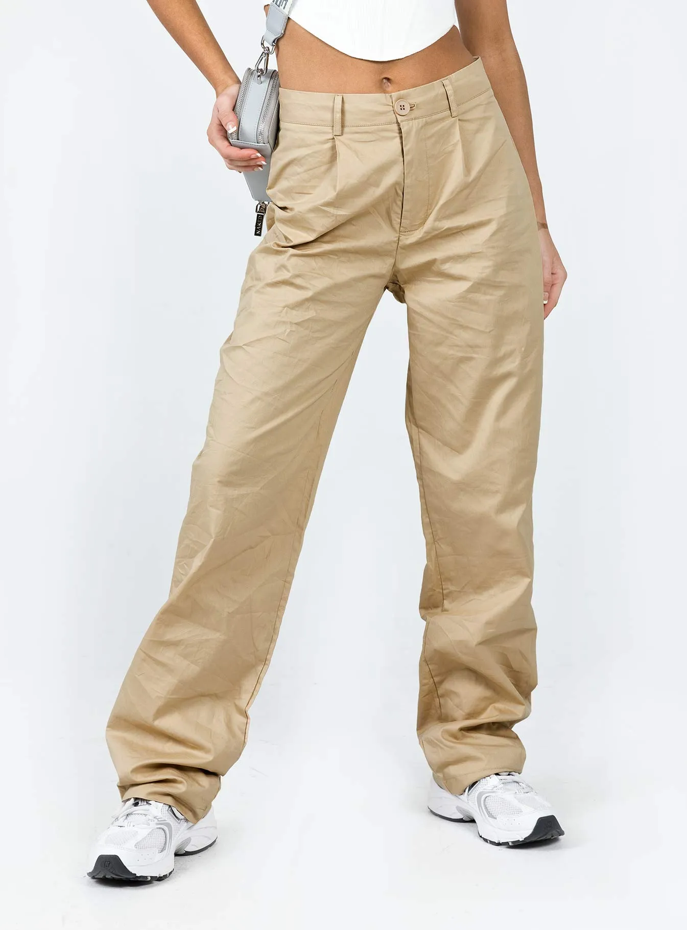 Breathable mesh lining Slip Resistant Titius Pants Light Beige