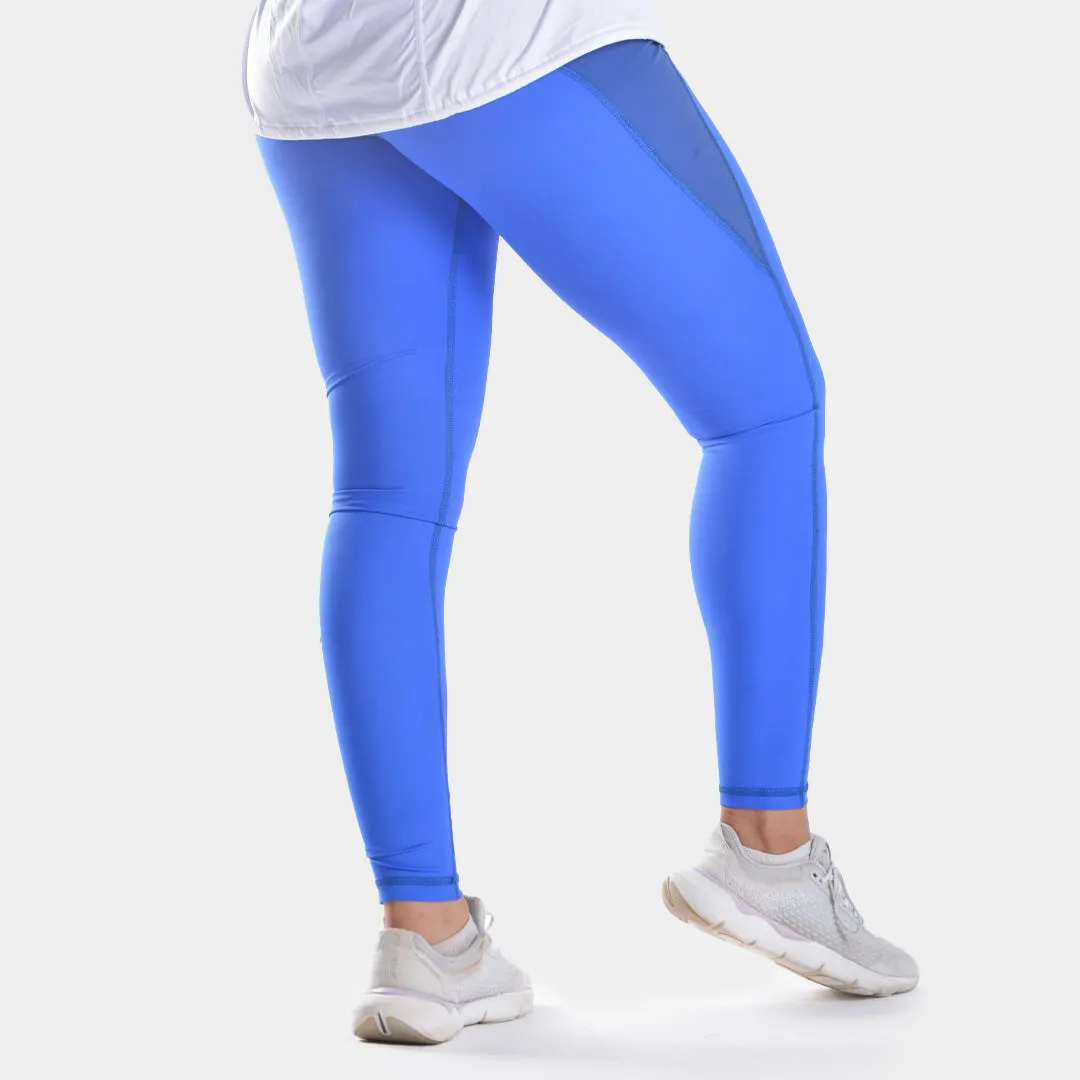 Doe side pocket elevate leggings- Royal Blue LightweightInsulation