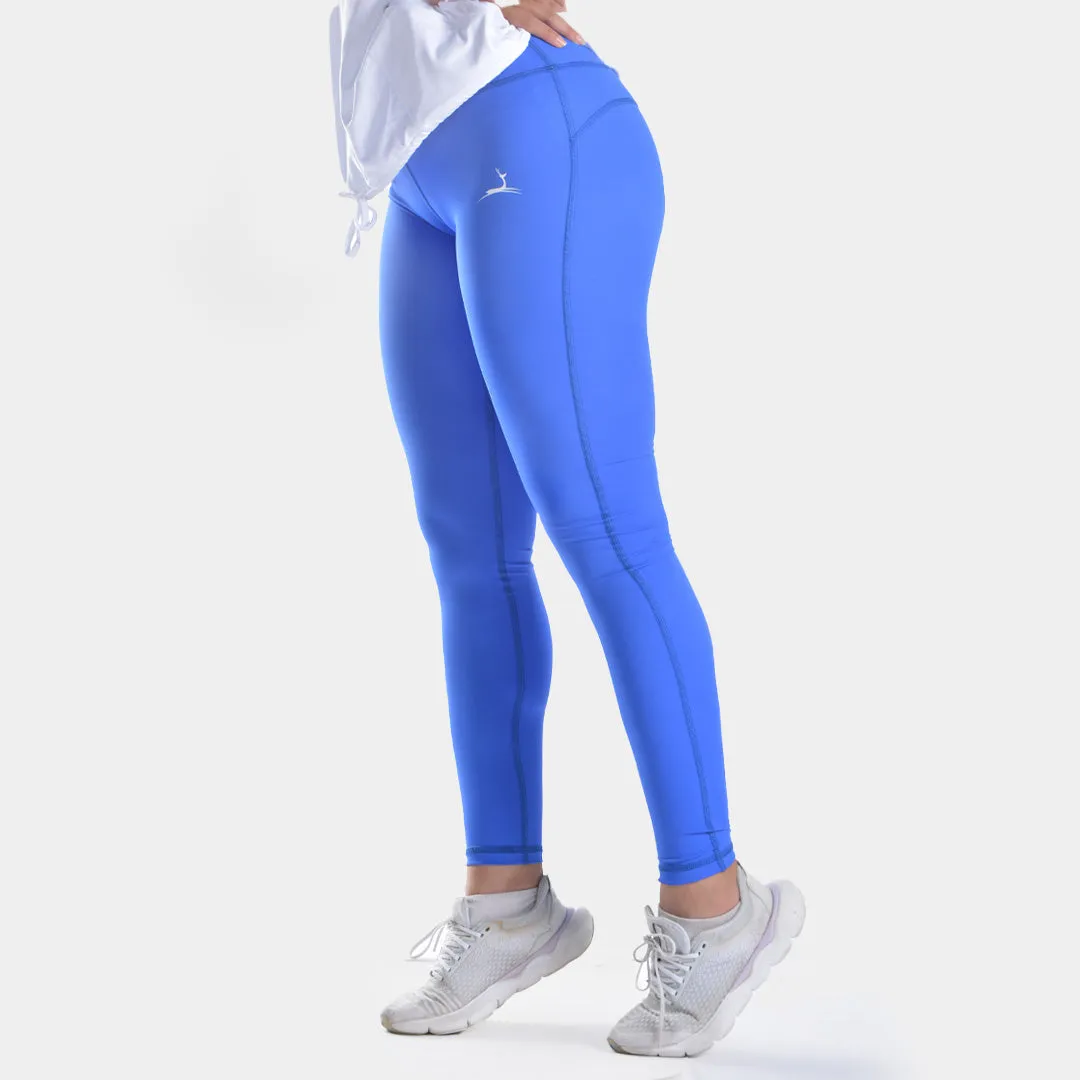 Athletic Wear Design Edge Doe side pocket elevate leggings- Royal Blue