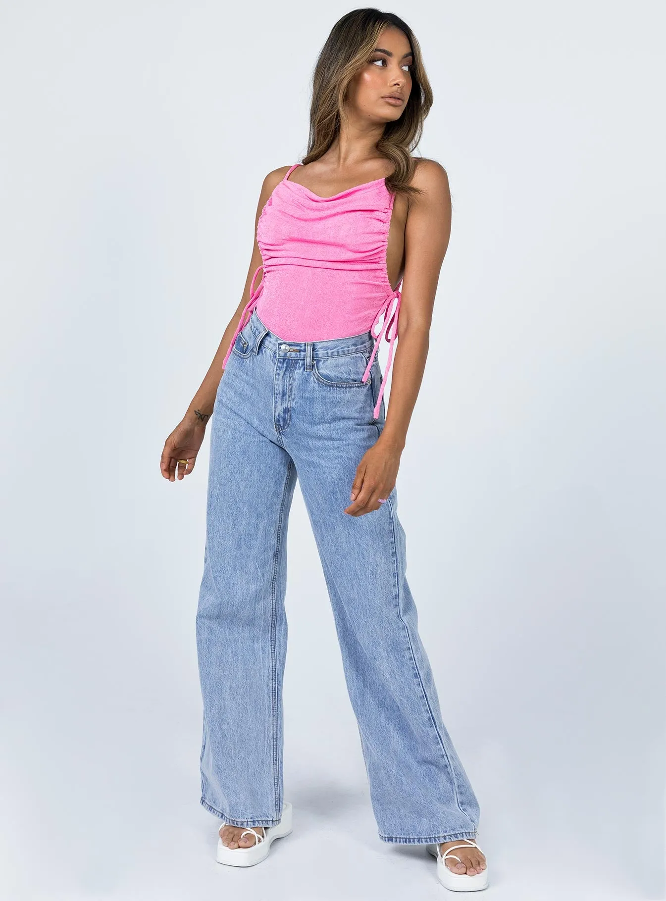 Edie Bodysuit Pink sporty bodysuit grey bodysuit
