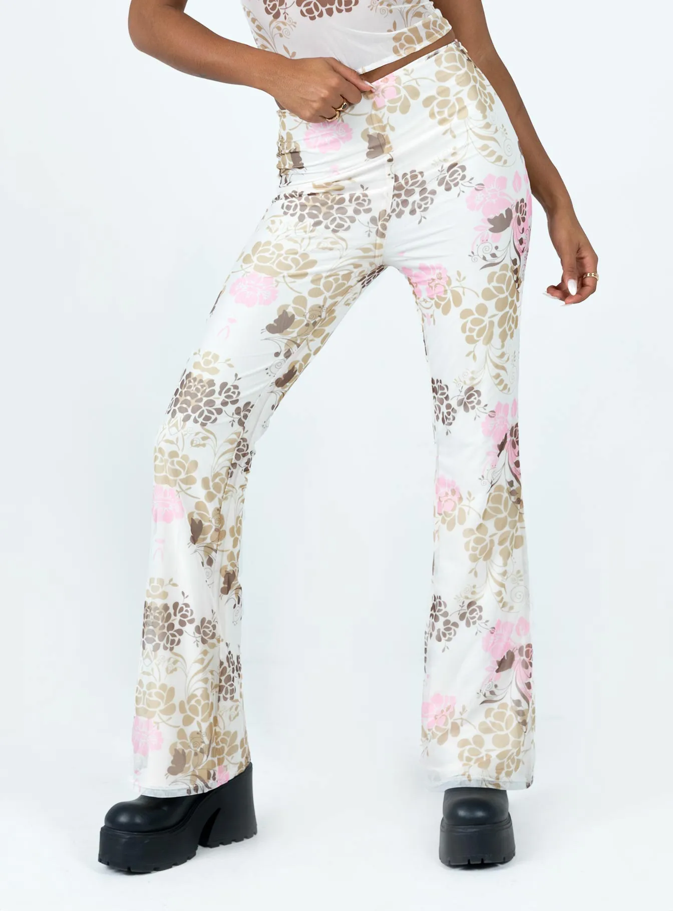 Casual Office Stretch Fit Bohemian Romance Pant Multi