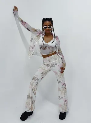 NonSlipGrip Casual Chic Look Bohemian Romance Pant Multi